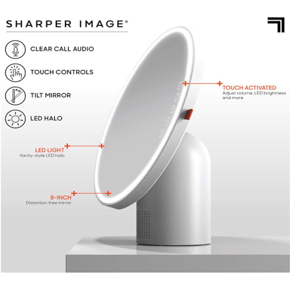 Sharper Image 8 Vanity Mirror With Bluetooth Speaker Nebraska Furniture Mart