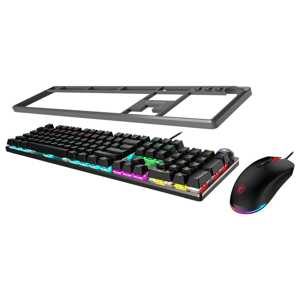 MSI Forge Red Switches Gaming Keyboard and Mouse Combo in Black, , large