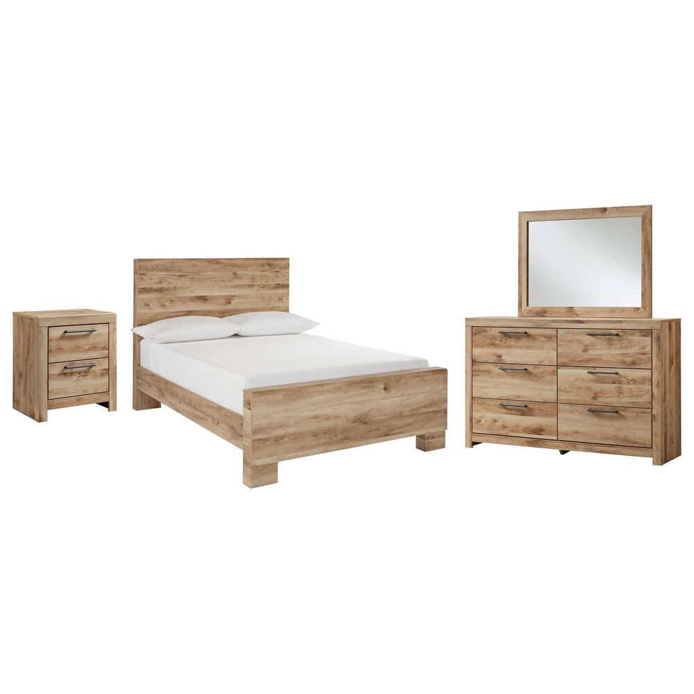 Ashley Hyanna 4-Piece Full Bedroom Set in Golden Rust Tan, , large