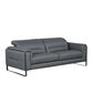 Nicoletti Calia Sofas Eminence Stationary Leather Sofa in Blu, , large