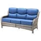 Sunwell Garden 4-Piece Firepit Set in Navy, , large