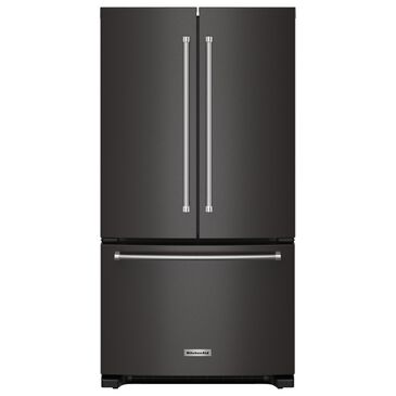 KitchenAid 20 Cu. Ft. French Door Refrigerator in Black Stainless Steel, , large
