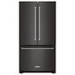 KitchenAid 20 Cu. Ft. French Door Refrigerator in Black Stainless Steel, , large
