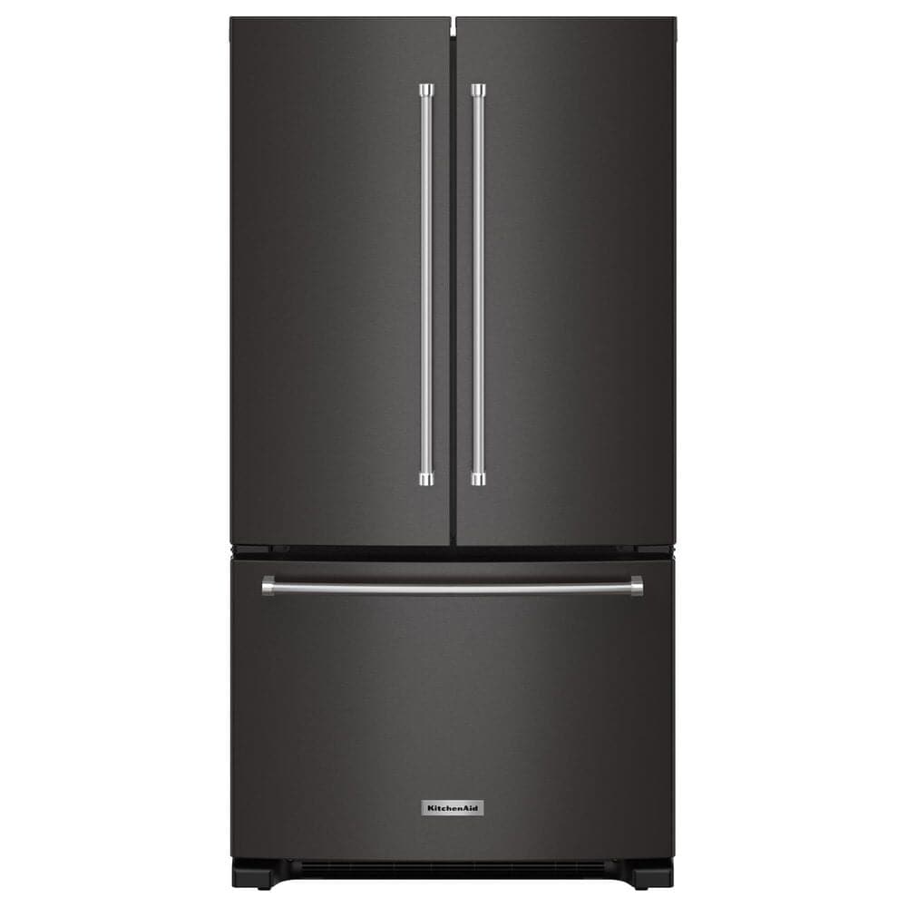 KitchenAid 20 Cu. Ft. French Door Refrigerator in Black Stainless Steel, , large