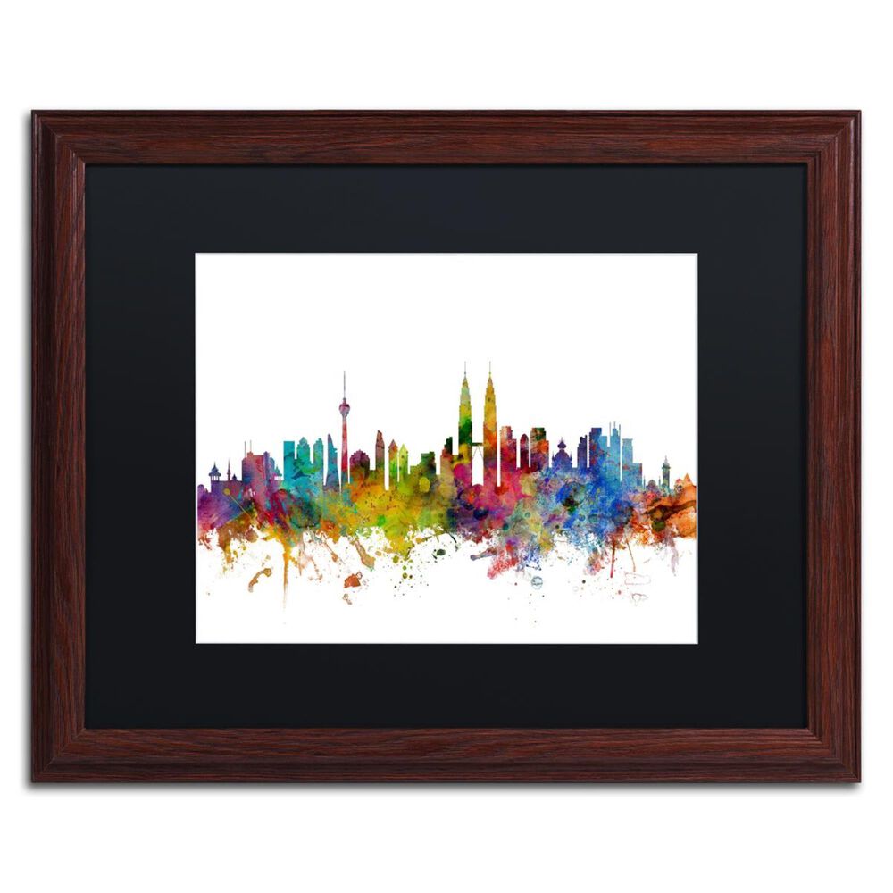 Timberlake Michael Tompsett 'Kuala Lumpur Malaysia Skyline II' Matted Framed Art, , large
