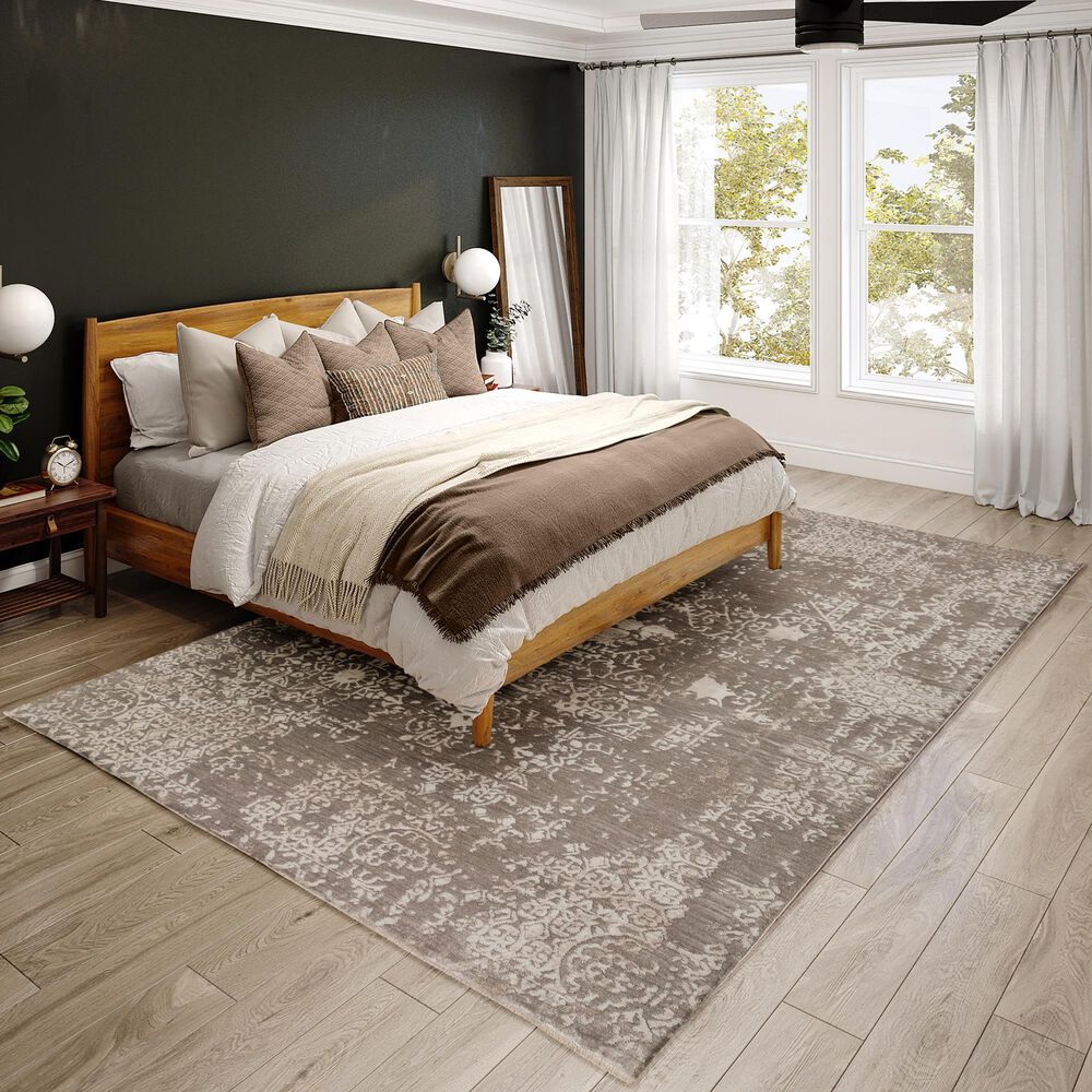 Dalyn Rug Company Antalya AY3 5&#39;3&quot; x 7&#39;8&quot; Silver Area Rug, , large