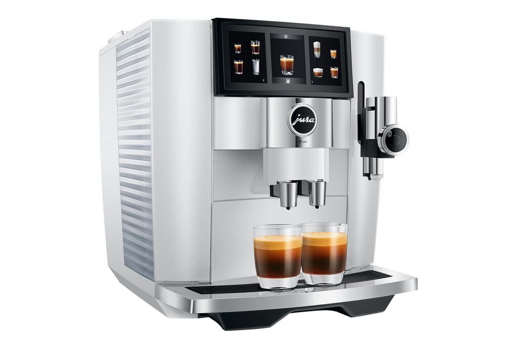 Jura J8 64 Oz Twin Automatic Coffee Maker in Diamond White, , large