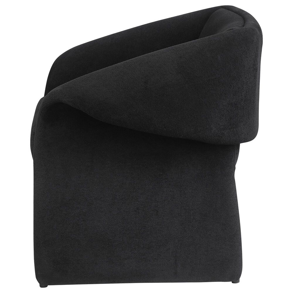 Coaster Ramsey Sloped Arm Chair in Black, , large