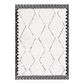 Safavieh Marrakesh MRK536A 4" x 6" Ivory and Anthracite Area Rug, , large