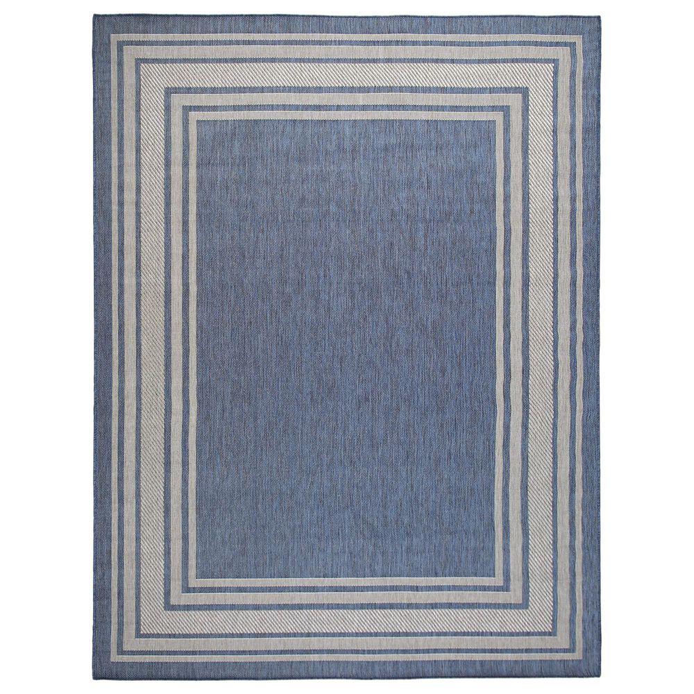 Nourison Horizon HOZ03 Denim 10" x 14" Indoor/Outdoor Area Rug, , large