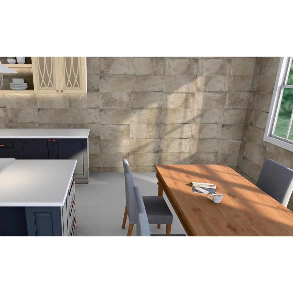 Soho Studio Caruso Delfi Dark Beige 12" x 24" Travertine Look Matte Porcelain Tile, , large