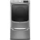 Maytag 7.3 Cu. Ft. Electric Dryer with 12 Dry Cycles and 15.5" Laundry Pedestal with Chrome Handle and Storage Drawer in Metallic Slate, , large