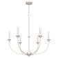 Hunter Southcrest 6-Light Chandelier in Distressed White, , large