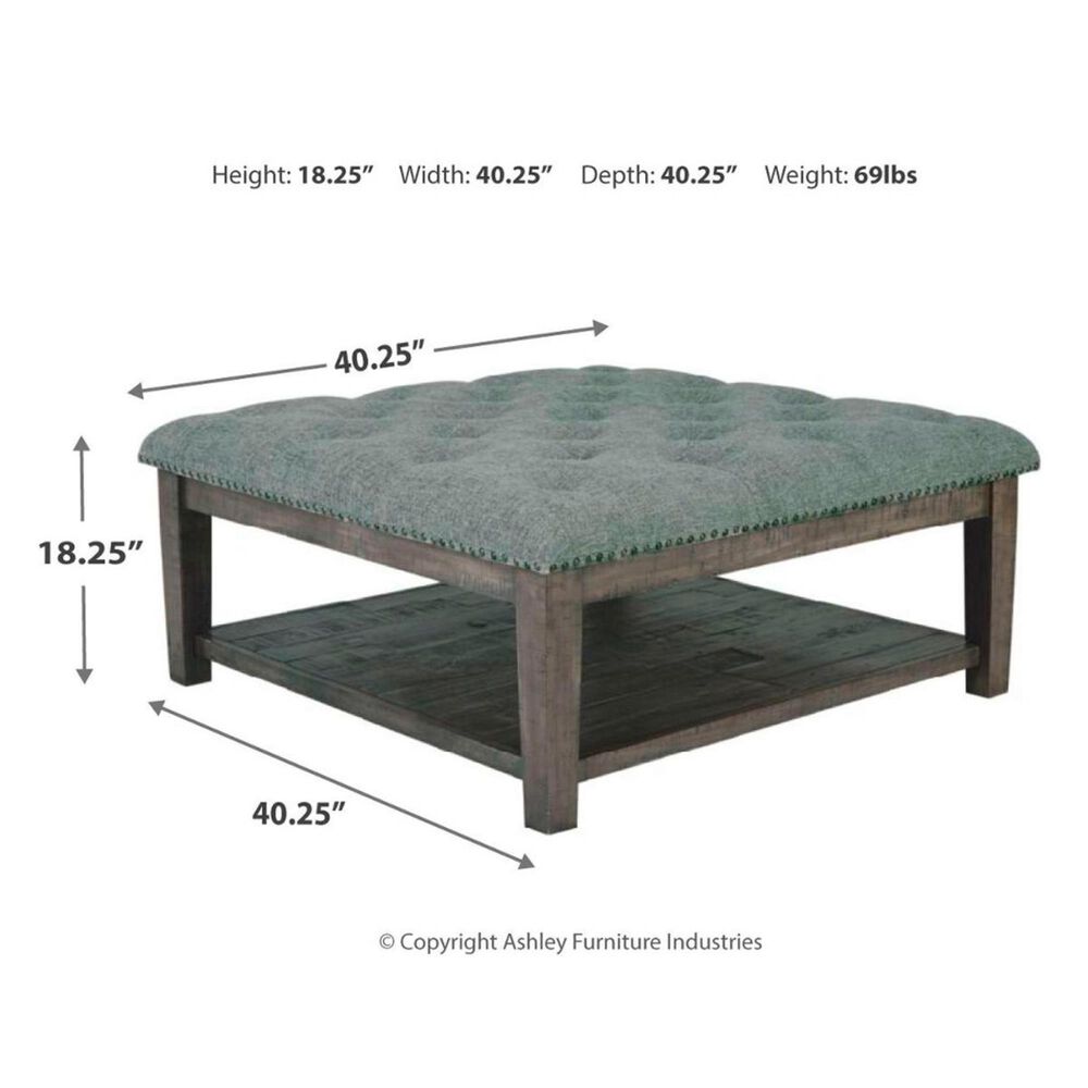 Signature Design by Ashley Borlofield Ottoman Cocktail Table in Dark Grey, , large