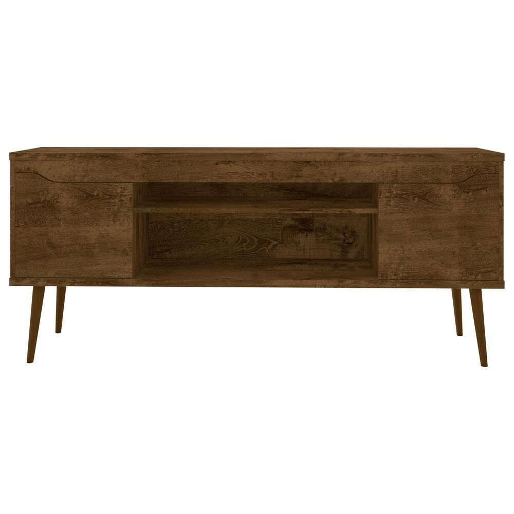 Dayton Bradley 62.99" TV Stand in Rustic Brown, , large