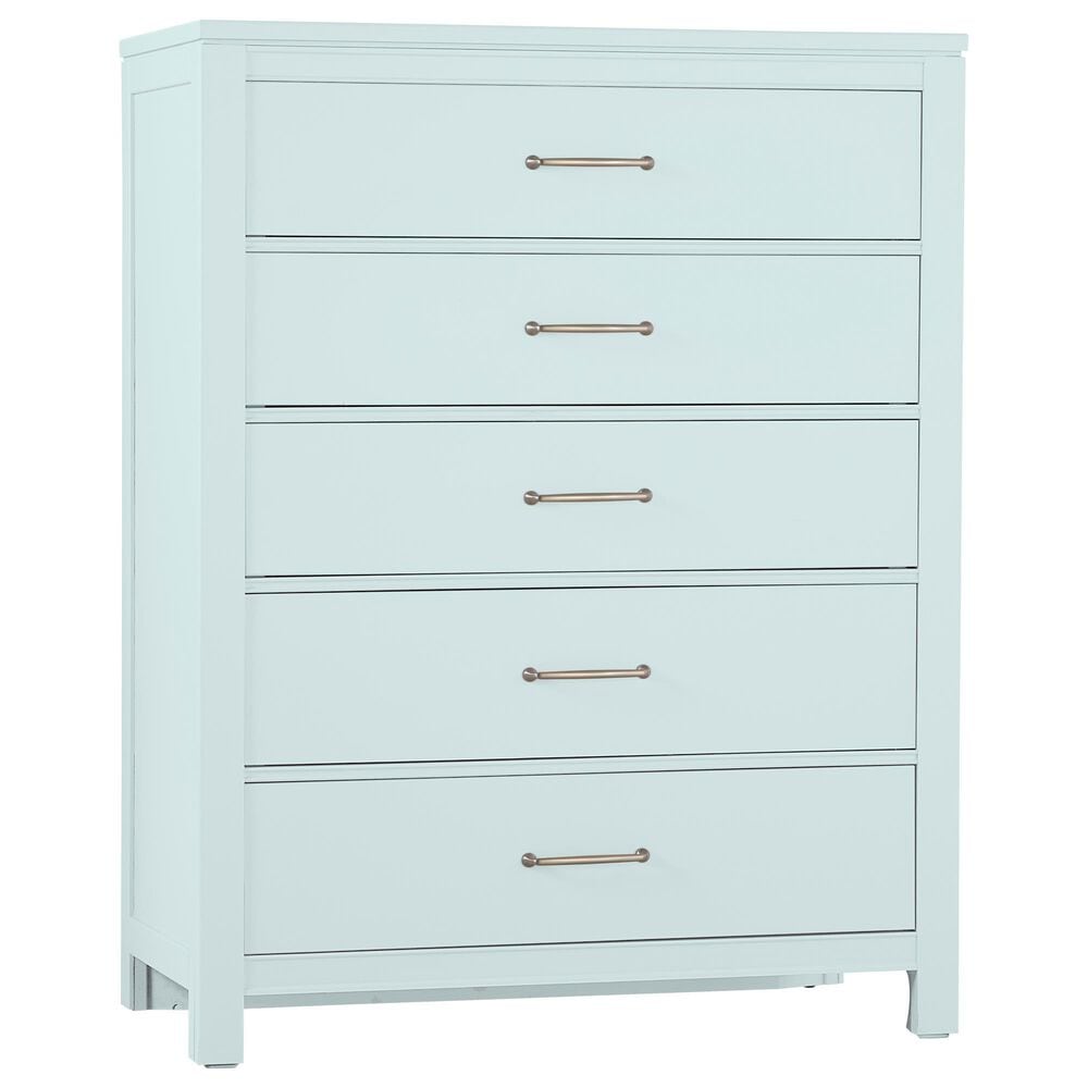 Viceray Collections Tide and Timber 5 Piece Full Poster Bedroom Set in Blue Maple, , large