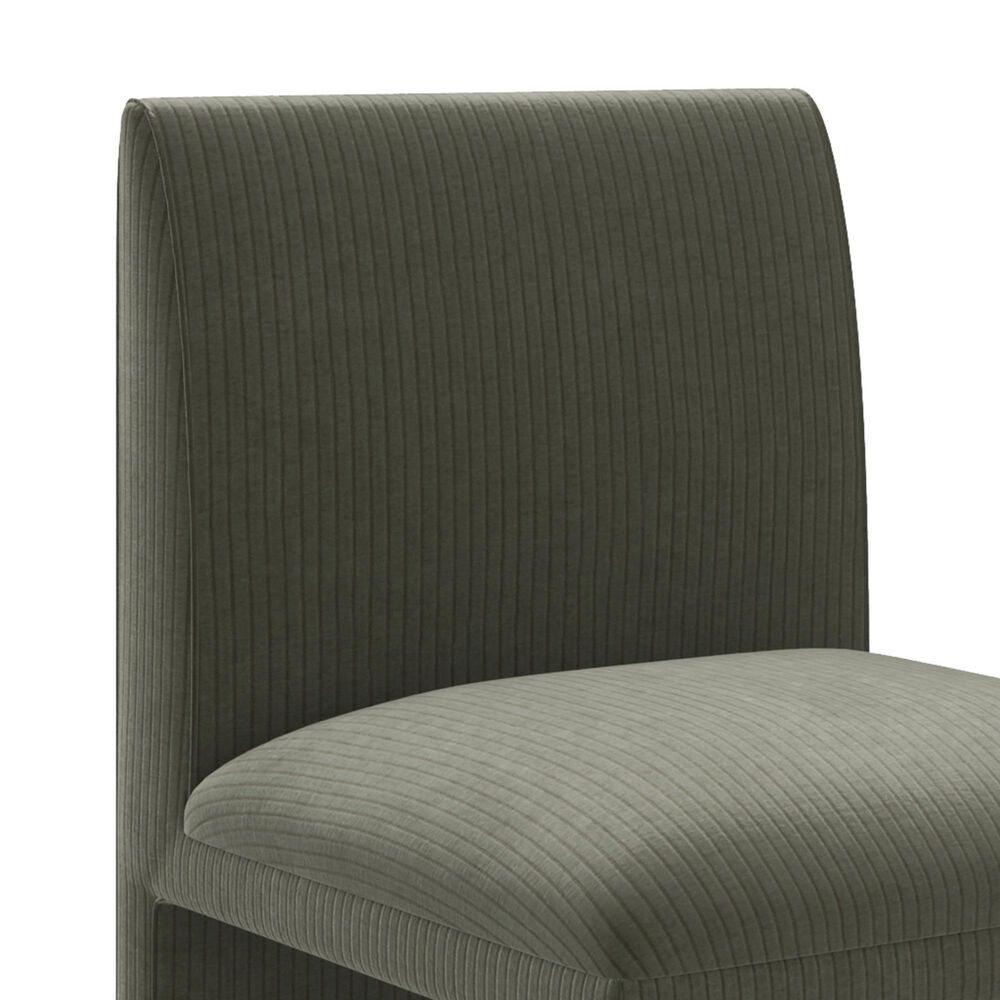 Caracole Classic Precipice Side Chair in Velvet Eucalyptus, , large