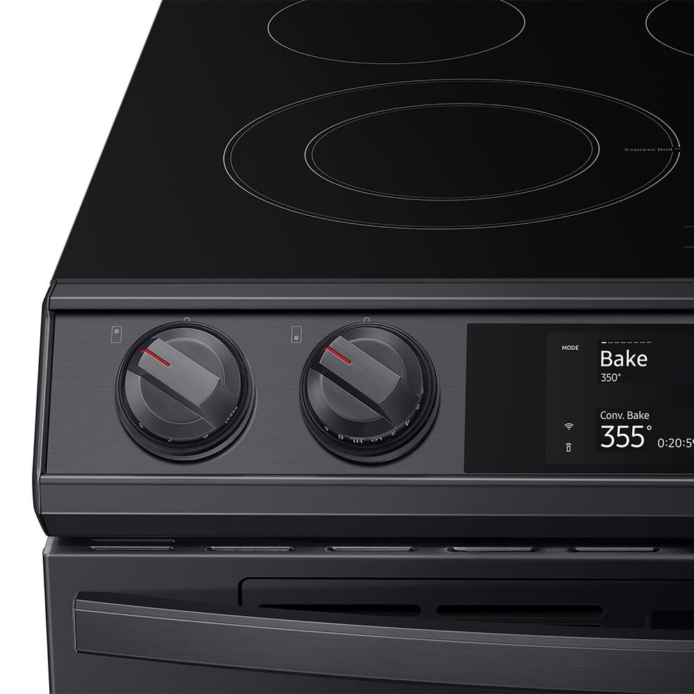 Samsung 6.3 Cu. Ft. Flex Duo Front Control Slidein Electric Range with Smart Dial, Air Fry and