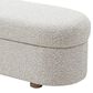 Urban Home Kiki Storage Bench in Cotton Ball Boucle, , large