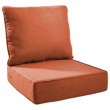Sunwell Garden 22" Outdoor Seat and Back Cushion Set in Orange, , large