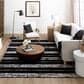 Karastan Traverse Lanes 6" x 9" Charcoal Area Rug, , large