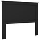 Lemoore Essential Queen/Full Panel Headboard in Soiid Black, , large