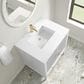 James Martin Myrrin 30" Single Bathroom Vanity in Bright White with Single Hole 3 cm White Zeus Silestone Top and Rectangular Sink, , large