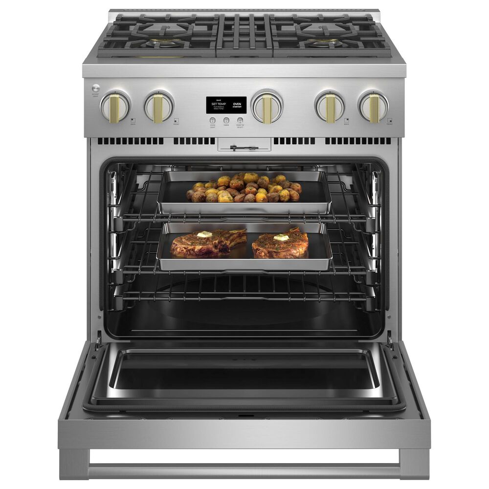 Monogram 30" DualFuel Professional Range with 4 Burners in Stainless