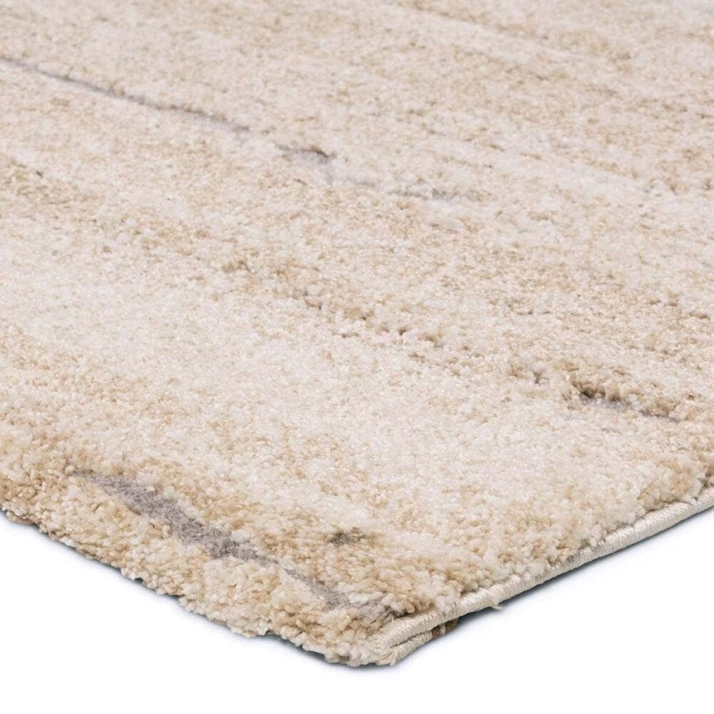 Jaipur Ferris Caramon White, Tan and Taupe 5' x 7'6" Area Rug, , large