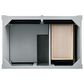 James Martin Vanities Brittany 36" Single Bathroom Vanity in Urban Gray with 3 cm Eternal Jasmine Pearl Quartz Top and Rectangle Sink, , large