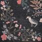 Rifle Paper Co Maison Tuileries 3" Round Black Area Rug, , large