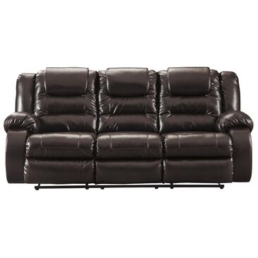 Signature Design by Ashley Vacherie Manual Reclining Sofa in Chocolate, , large