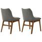 Blue River Azalea Dining Chair in Charcoal/Walnut (Set of 2), , large