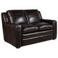 Bordeaux & Co 3-Piece Stationary Leather Living Room Set in Berlin Dark Brown, , large