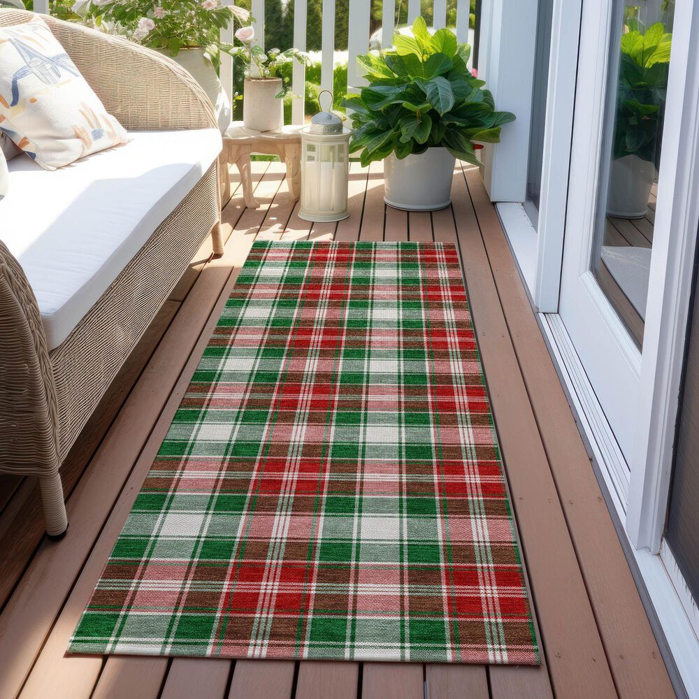 Dalyn Rug Company Wonderland WN25 2&#39;3&quot; x 7&#39;6&quot; Emerald Indoor/Outdoor Runner, , large