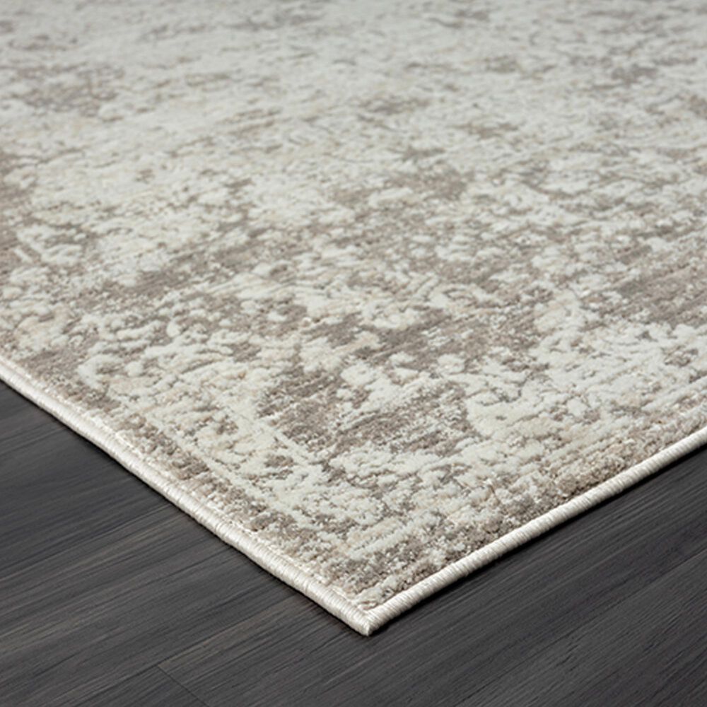 L&amp;R Resources Brisbane Damask Gray 10&#39; x 13&#39;10&quot; Area Rug, , large