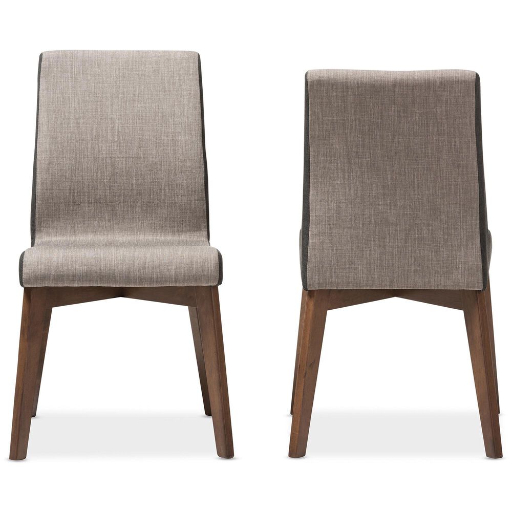 Baxton Studio Kimberly Side Chair in Dark Walnut (Set of 2), , large