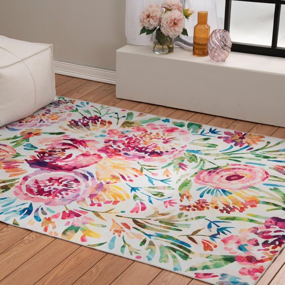 Central Oriental Tianna Luan Multicolor 5' x 7' Area Rug, , large