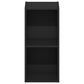 HOMLUX 2-Tier Space Saving Storage Bookcase with Adjustable Shelf in Blackwood, , large