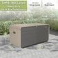 HOMLUX 160-Gallon Outdoor Storage Deck Box in Gray, , large