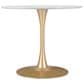 Zuo Modern Opus Dining Table in White/Gold, , large