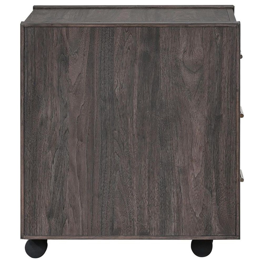 Belle Furnishings Modern Edge Castered File Cabinet in Caffe, , large