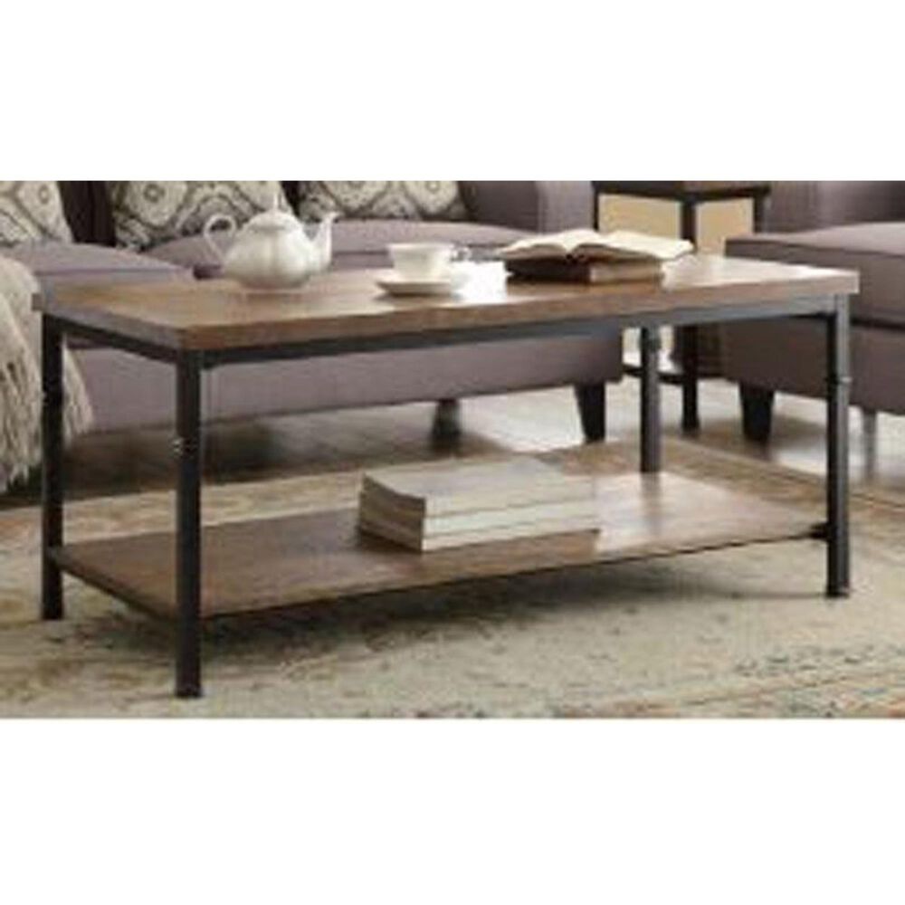 Linden Boulevard Austin Coffee Table in Black/Ash Veneer, , large