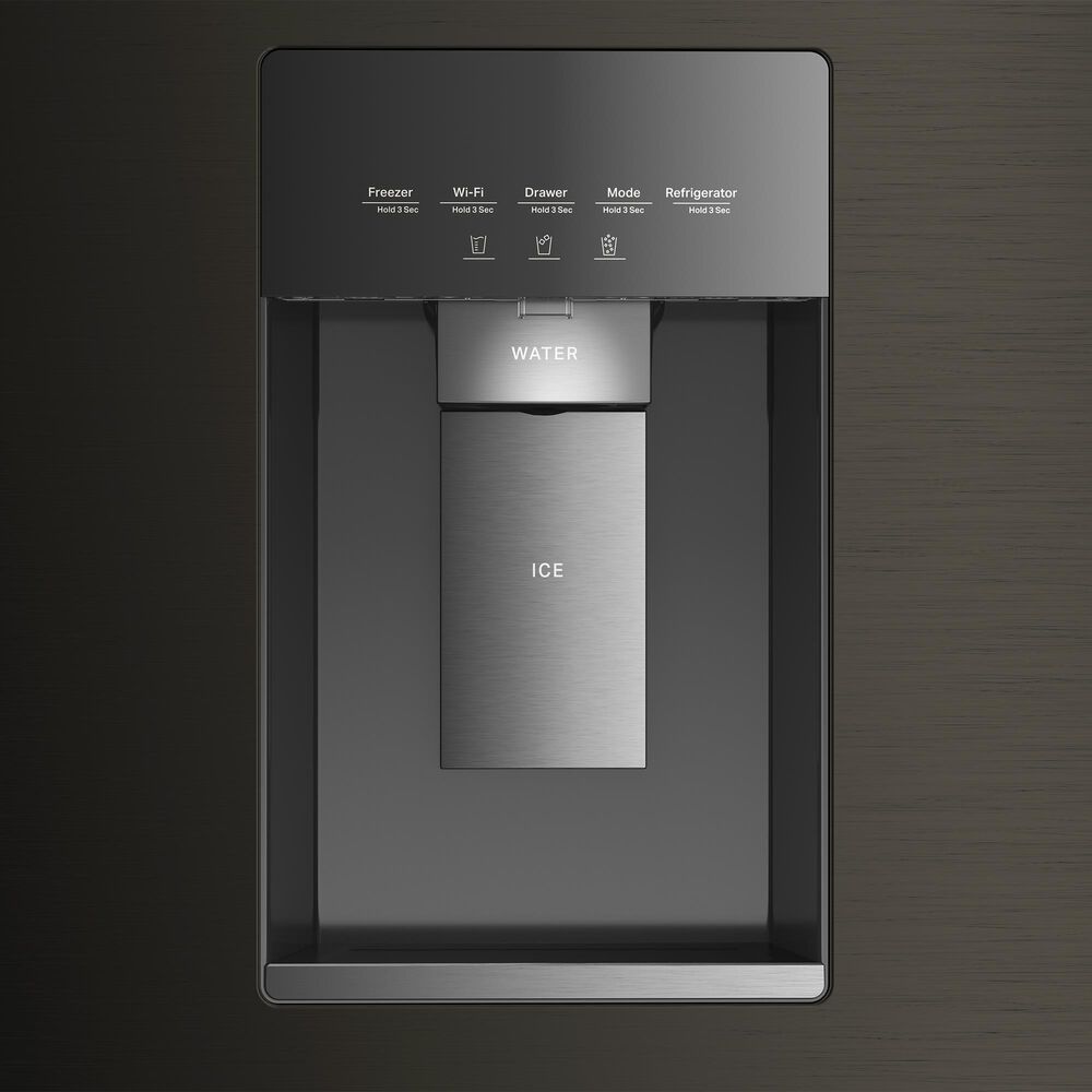 Whirlpool 22 Cu. Ft. 4-Door Depth French Door Refrigerator with Dual Ice Makers in Black Stainless Steel, , large