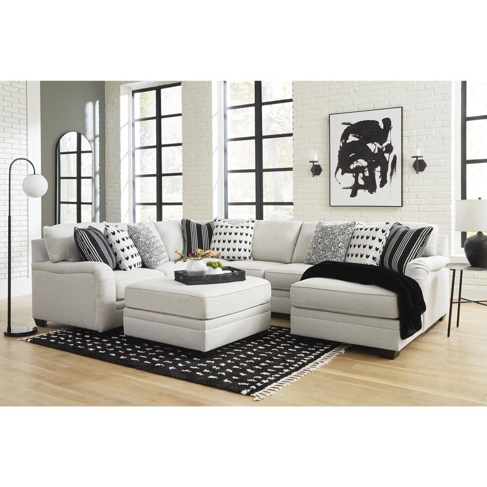 Ashley Huntsworth Ottoman in Dove Gray, , large