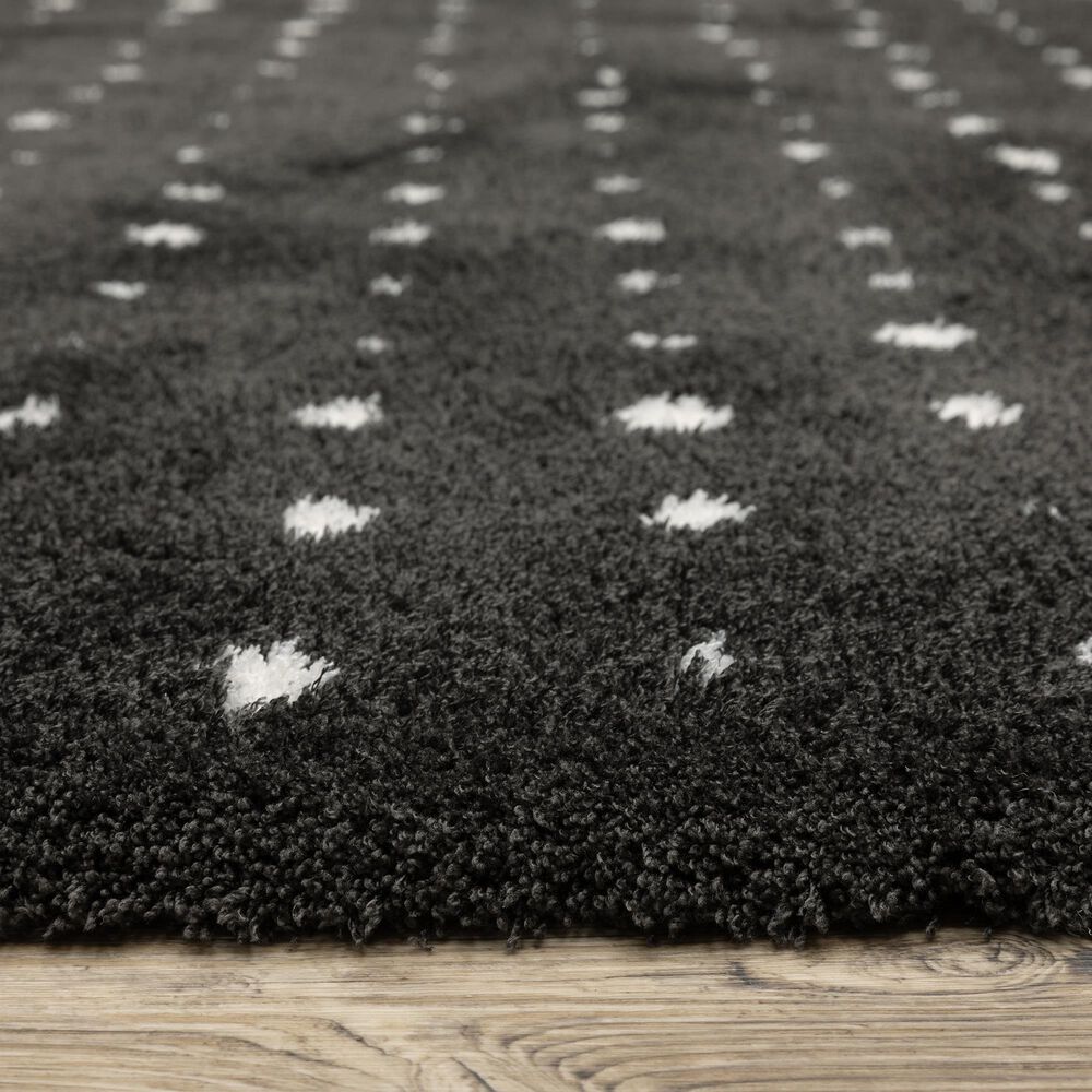 Oriental Weavers Galileo GAL04 Black and Ivory 3&#39;10&quot; x 5&#39;5&quot; Area Rug, , large