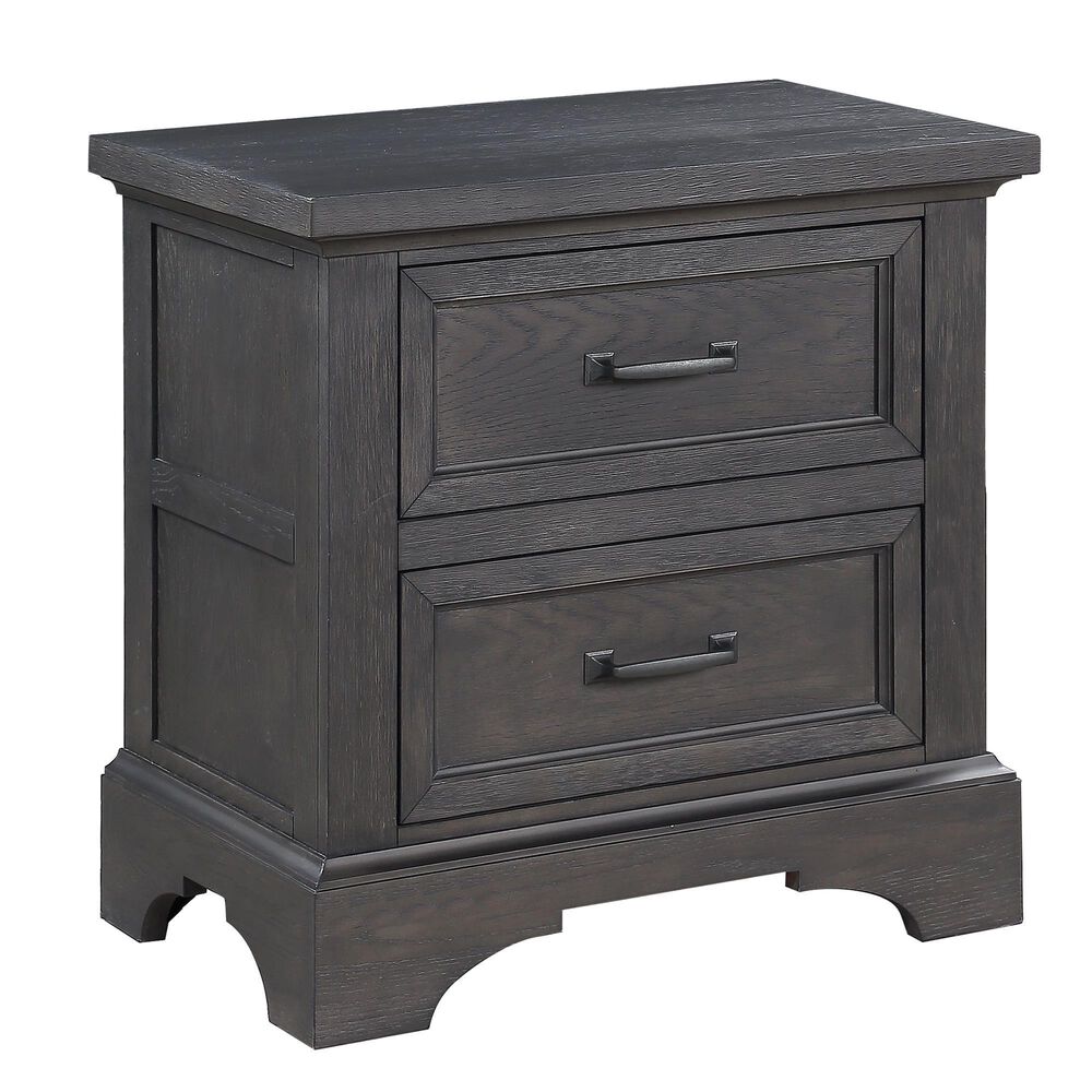 Davis International Prescott 4 Piece Queen Storage Panel Bedroom Set in Gray Oak, , large