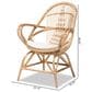 Baxton Studio Jayden Rattan Accent Chair in White, , large