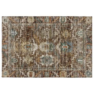 Dalyn Rug Company Silk Road Chocolate, Ivory, Gold, Copper, Blue, Teal and Mocha 2"6" x 3"10" Area Rug, , large