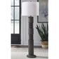 Ashley Fainwell Poly Floor Lamp in Distressed Black, , large
